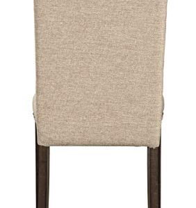 Signature Design by Ashley Rokane Dining Room Upholstered Chair Set of 2, Beige