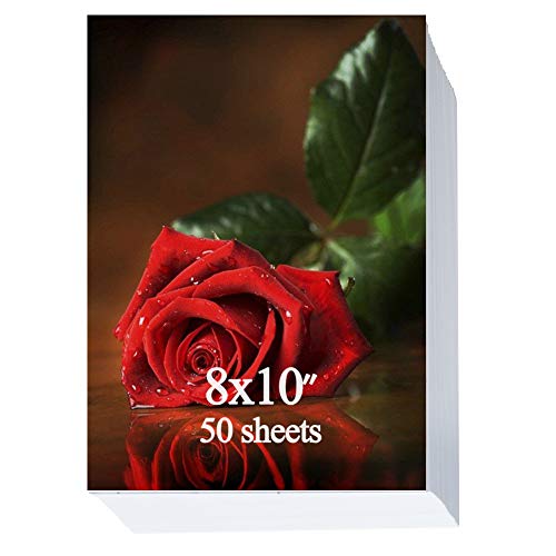 Glossy Photo Paper 8x10 inch,50 Sheets 200gsm