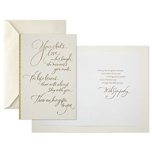 Hallmark Sympathy Card for Loss of Dad (Gifts to You)