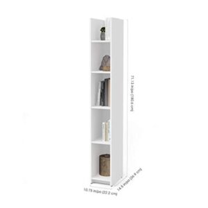 Bestar Small Space 10“ Narrow Shelving Unit in White