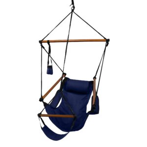 Hammaka Hanging Hammock Air Chair, Wooden Dowels, Burgundy