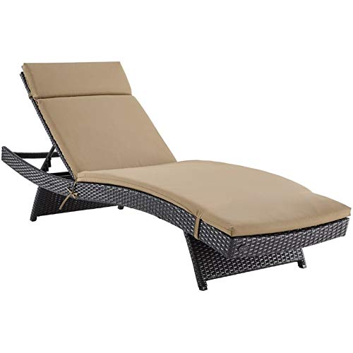 Crosley Biscayne Outdoor Wicker Chaise Lounge White/Brown Brown/Mocha