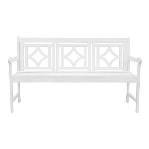 Vifah Bellevue Outdoor Patio Diamond 5-foot Bench