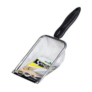 repti zoo reptile sand stainless steel fine mesh reptile substrate metal sand shovel terrarium substrate durable litter cleaner corner scoop