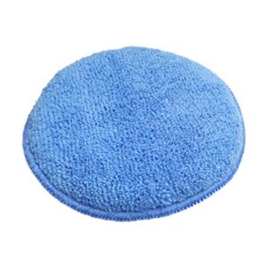 Polyte Microfiber Detailing Wax Applicator Pad, 8 Pack (Blue, 5 in)