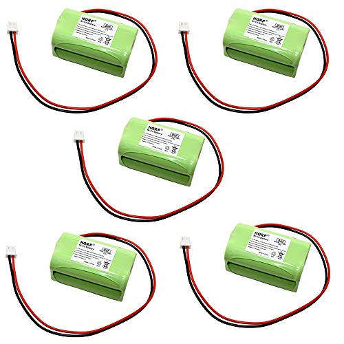 HQRP 5-Pack 4.8V Backup Battery Compatible with D-AA650BX4, E-XP2RBW, ANIC1117, D-AA500 BL93NC487 BL93NC484 BAA48R BL93NC487 BL93NC484 BAA48R Lithonia E-conolight Unitech Systems Replacement