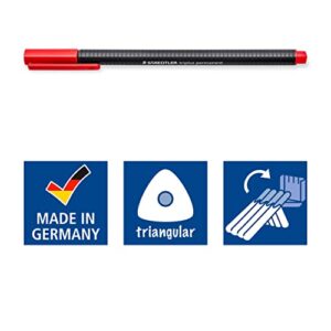 Staedtler 10 Triplus Permanent Multi-surface Pens