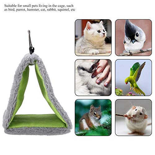 Warm Bird Nest House Soft Triangular Hut Hammock Hanging Cave Durable Parrots Snuggle Hut Bed Pet Supply Birds Cage Toy