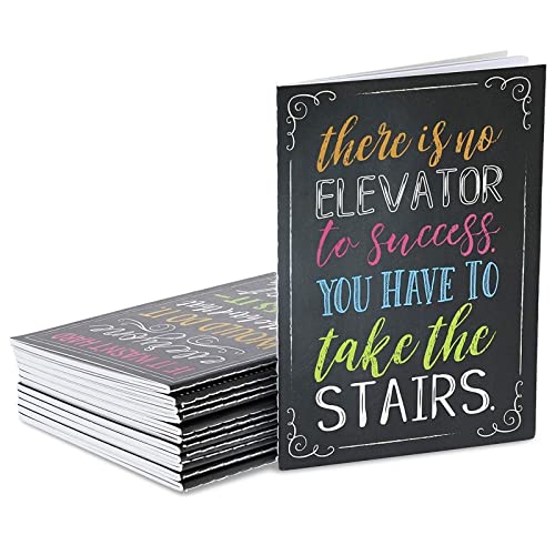 24-Pack Small Inspirational Notebooks for Office Employee Gifts, Growth Mindset Quotes, Motivational Pocket Journal Notepads Bulk for Teams, Students, Kids Party Favors, School (3.5x5 in)