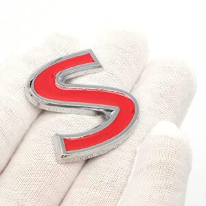 AutoE Car S Number 3.7 Metal Displacement Standard Metal Sticker Decoration for Infiniti Q50 Q50S Car Styling Accessories