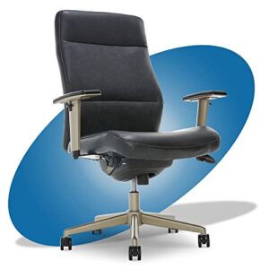 la-z-boy baylor modern executive office chair, adjustable ergonomic lumbar support, black