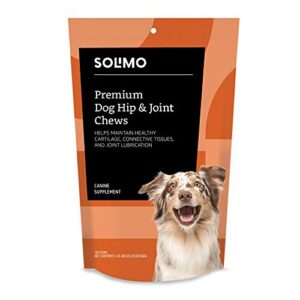 amazon brand - solimo premium dog hip & joint supplement chews with epa and dha, 120 count