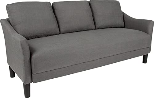 Flash Furniture Asti Upholstered Sofa in Dark Gray Fabric