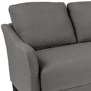 Flash Furniture Asti Upholstered Sofa in Dark Gray Fabric