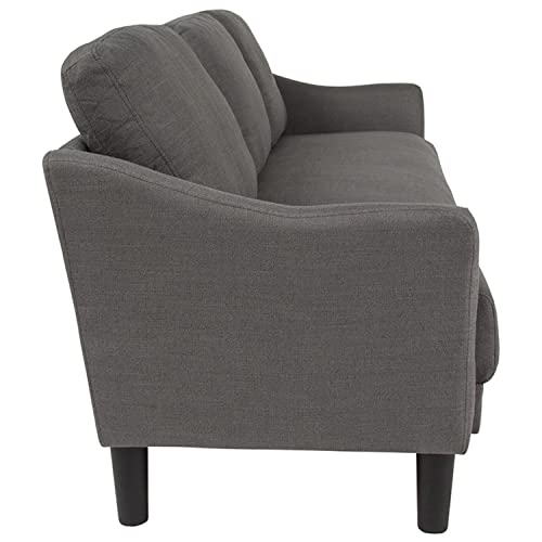 Flash Furniture Asti Upholstered Sofa in Dark Gray Fabric