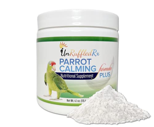 UnRuffledRx Parrot Calming Formula Dietary Supplement for Birds 4 oz. (300 Servings)