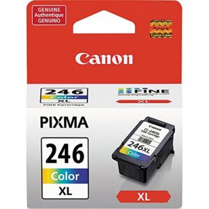 Canon CL-246XL Color Ink Cartridge & Two PG-245XL Black Cartridge Fine Ink Cartridge