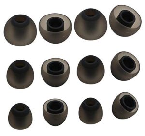 alxcd ear tips for jay bird x4 headphone, replacement s/m/l 3 sizes 6 pairs soft silicone earbud tips for jay bird x4 [6 pairs][s/m/l]