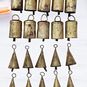 Mango Gifts Rustic Iron Tin Metal Vintage Cow Bells Jingle for Wind Chimes and Crafts 2.25" H (Set of 20 Pieces)