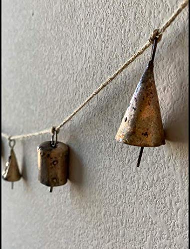 Mango Gifts Rustic Iron Tin Metal Vintage Cow Bells Jingle for Wind Chimes and Crafts 2.25" H (Set of 20 Pieces)