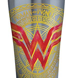 Tervis DC Comics - Wonder Woman - Icon Triple Walled Insulated Tumbler Cup Keeps Drinks Cold & Hot, 20oz, Stainless Steel