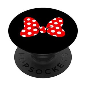 popular red and white polka dot bow popsockets swappable popgrip