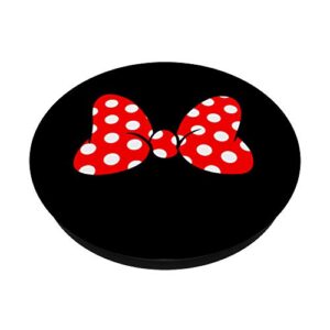 Popular Red and White Polka Dot Bow PopSockets Swappable PopGrip