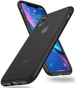 humixx shockproof series iphone xr case cover 2020 [military grade drop tested] [upgraded nano material] translucent matte case with soft tpu bumper, protective case for apple iphone xr - 6.1 inch