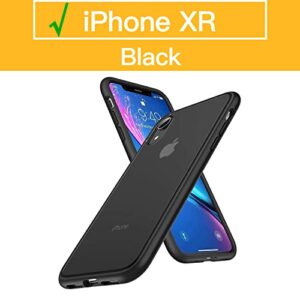 Humixx Shockproof Series iPhone XR Case Cover 2020 [Military Grade Drop Tested] [Upgraded Nano Material] Translucent Matte Case with Soft TPU Bumper, Protective Case for Apple iPhone XR - 6.1 inch