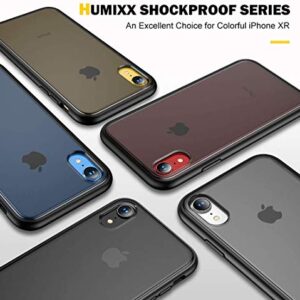 Humixx Shockproof Series iPhone XR Case Cover 2020 [Military Grade Drop Tested] [Upgraded Nano Material] Translucent Matte Case with Soft TPU Bumper, Protective Case for Apple iPhone XR - 6.1 inch