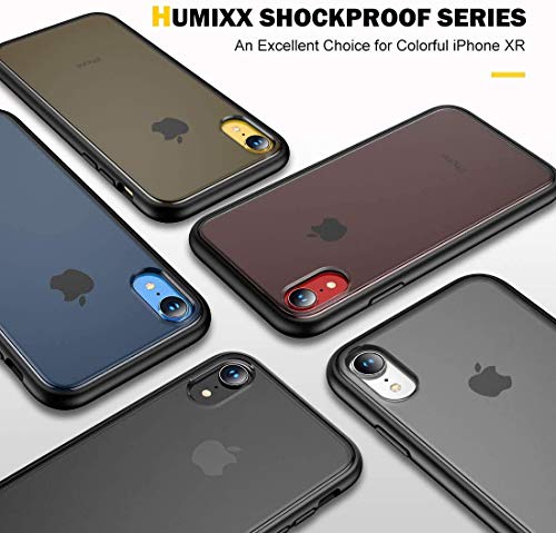 Humixx Shockproof Series iPhone XR Case Cover 2020 [Military Grade Drop Tested] [Upgraded Nano Material] Translucent Matte Case with Soft TPU Bumper, Protective Case for Apple iPhone XR - 6.1 inch