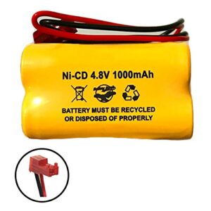 (2 Pack) Sure-Lites SL-026-155 Max Power SL026155 SL-026155 Ni-CD AA 1000mAh 4.8v NiCd NiCad Exit Sign Emergency Light Battery Pack Batteryhawk, LLC