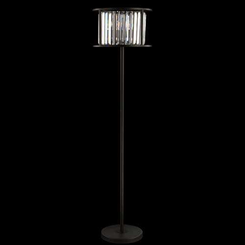 JONATHAN Y JYL9054A Bevin 63" Metal/Crystal LED Floor Lamp, Glam, Contemporary, Modern, Elegant, Office, Living Room, Family Room, Dining Room, Bedroom, Hallway, Foyer, Oil Rubbed Bronze/Crystal