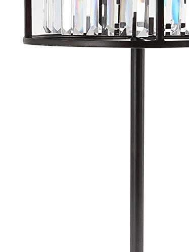 JONATHAN Y JYL9054A Bevin 63" Metal/Crystal LED Floor Lamp, Glam, Contemporary, Modern, Elegant, Office, Living Room, Family Room, Dining Room, Bedroom, Hallway, Foyer, Oil Rubbed Bronze/Crystal