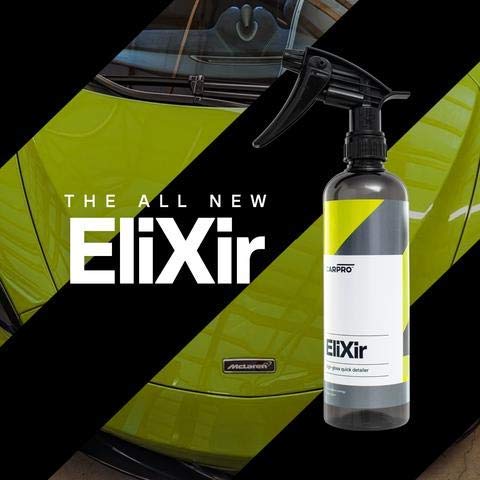 CARPRO EliXir Quick Detailer with Sprayer - Quick Detail Provides a Fast Layer of Depth, Gloss, and Hydrophobic Energy - 500ml (17oz)