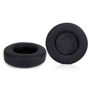 mano'war earpads, jarmor replacement memory foam ear cushion kit pad cover for razer razer mano'war headphone only (black)