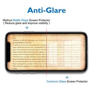 Mothca 2 Pack Matte Glass Screen Protector for iPhone Xs Max/iPhone 11 Pro Max Anti-Glare & Anti-Fingerprint Tempered Glass Clear Film Case Friendly 3D Touch Easy Install Bubble Free - Smooth as Silk