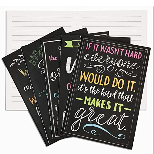 12-Pack Small Inspirational Notebooks with Growth Mindset Quotes, Motivational Pocket Journal Notepads for Students, Kids Party Favors, School, Office (3.5x5 in)