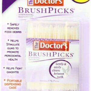 The Doctor's BrushPicks Interdental Toothpicks, 275 Count (Pack of 2)