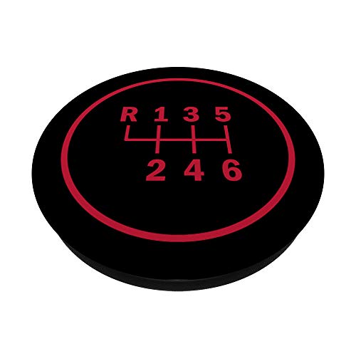 Manual Car gears Red pop socket for men PopSockets PopGrip: Swappable Grip for Phones & Tablets