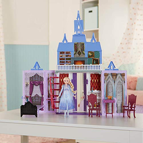 Disney Frozen Fold and Go Arendelle Castle Playset Inspired 2 Movie, Portable Play - Toy for Kids Ages 3 and up