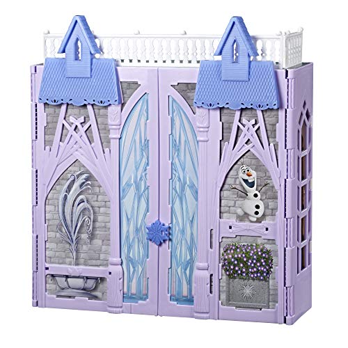 Disney Frozen Fold and Go Arendelle Castle Playset Inspired 2 Movie, Portable Play - Toy for Kids Ages 3 and up