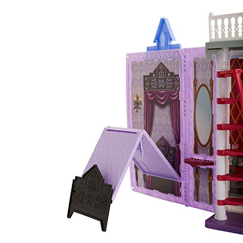 Disney Frozen Fold and Go Arendelle Castle Playset Inspired 2 Movie, Portable Play - Toy for Kids Ages 3 and up