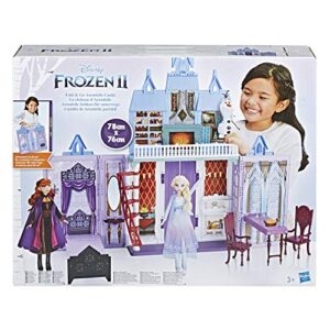 Disney Frozen Fold and Go Arendelle Castle Playset Inspired 2 Movie, Portable Play - Toy for Kids Ages 3 and up