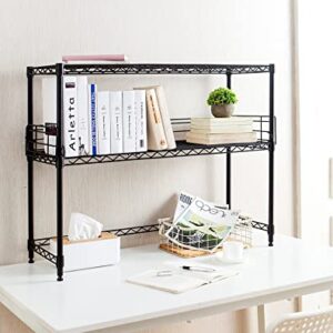 Suprima Desktop Carbon Steel Black Bookshelf