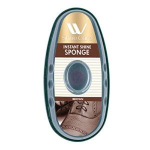 wbm instant shoe shine sponge,brown,11ml