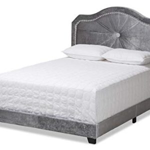 Baxton Studio Beds (Box Spring Required), Queen, Gray