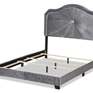 Baxton Studio Beds (Box Spring Required), Queen, Gray