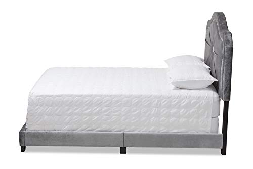 Baxton Studio Beds (Box Spring Required), Queen, Gray