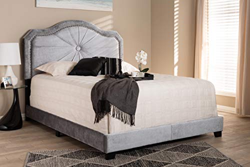 Baxton Studio Beds (Box Spring Required), Queen, Gray